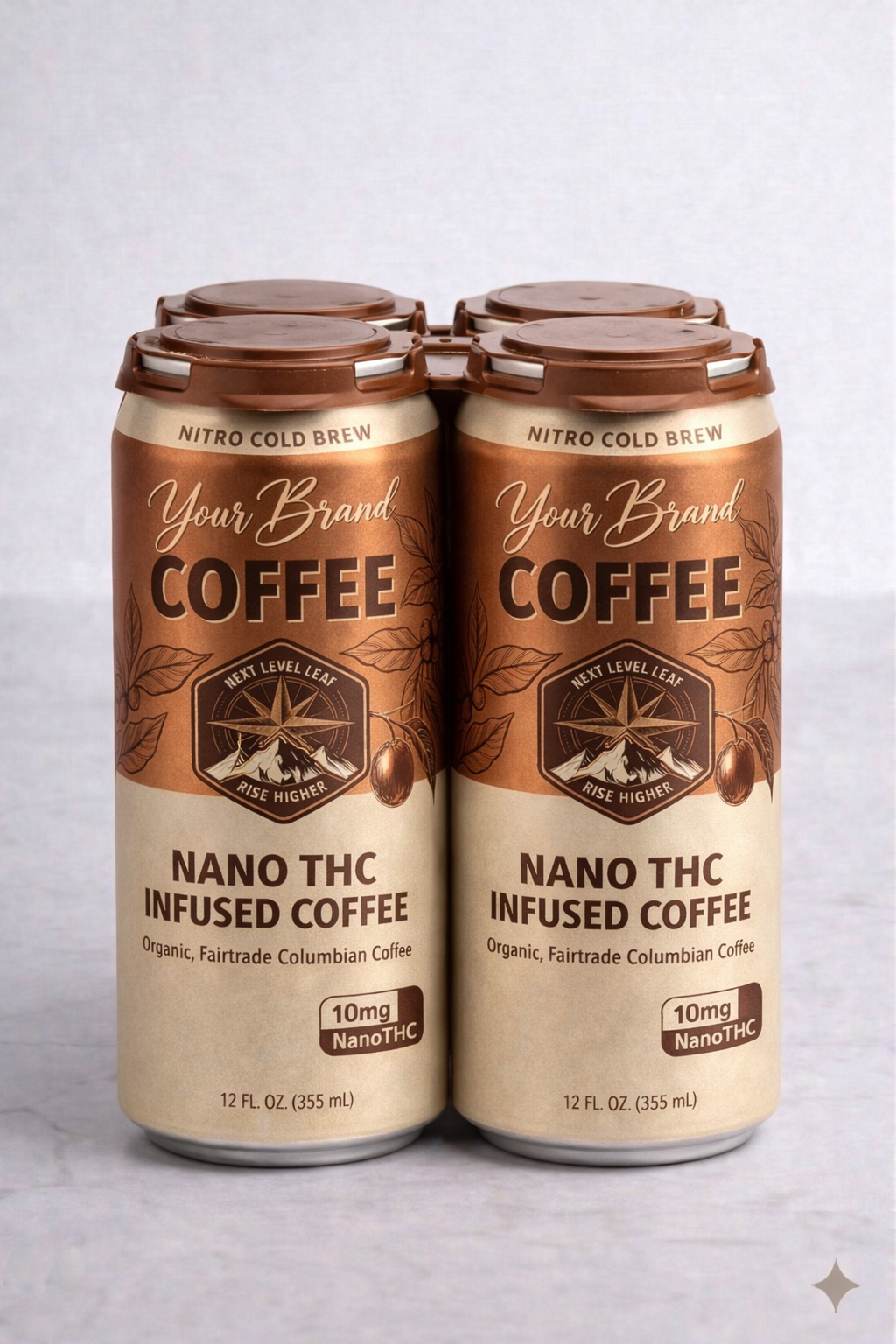 Four-pack of 10mg infused beverage cans
