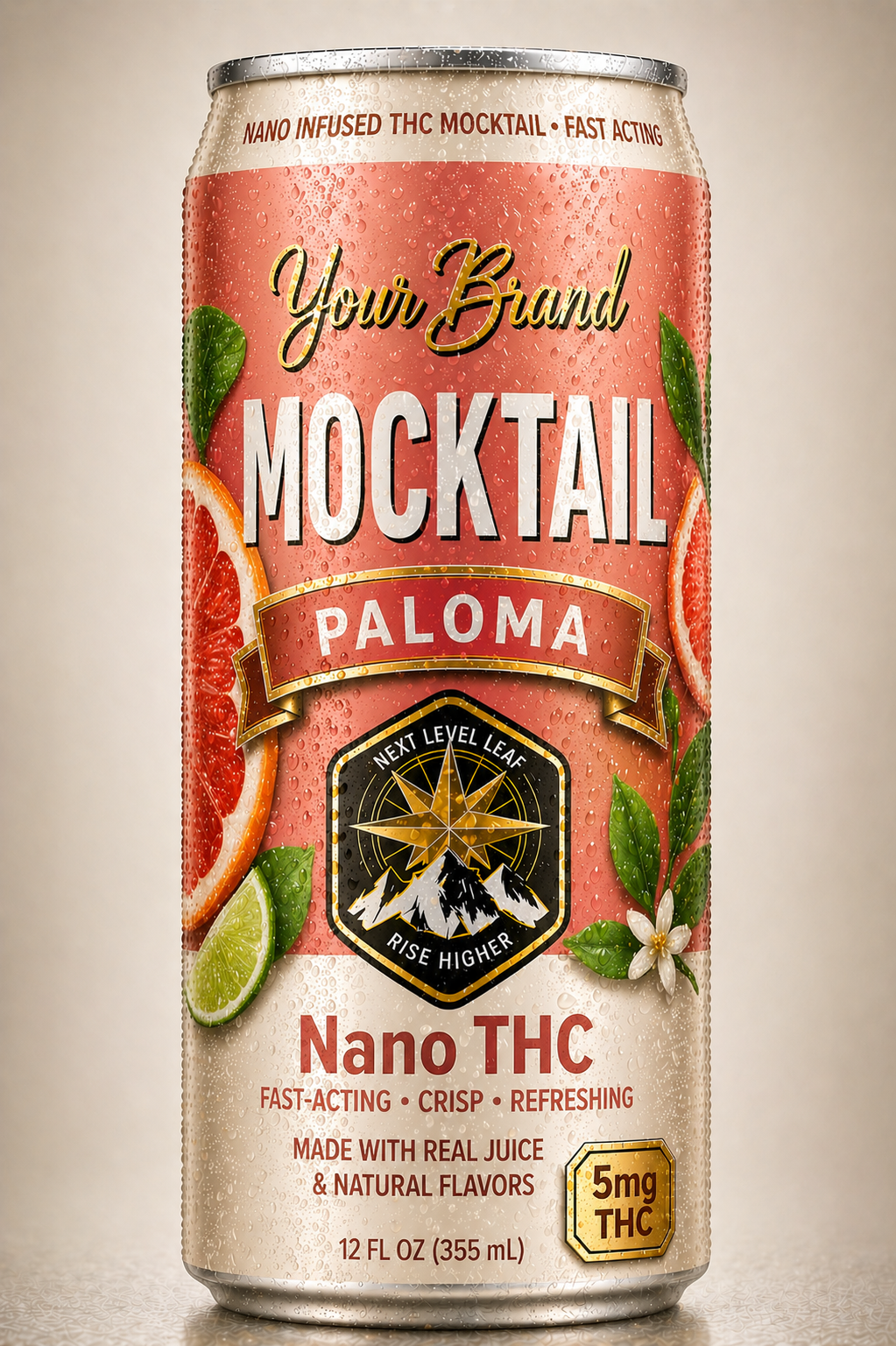 Paloma ready-to-drink THC mocktail can