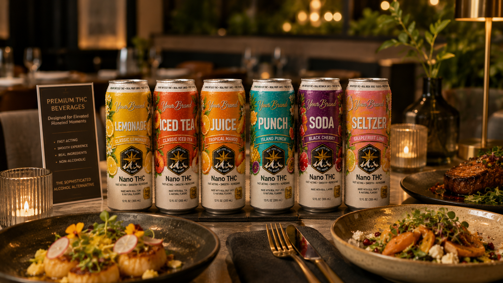 bar THC drinks and alcohol alternative beverages for adult social occasions