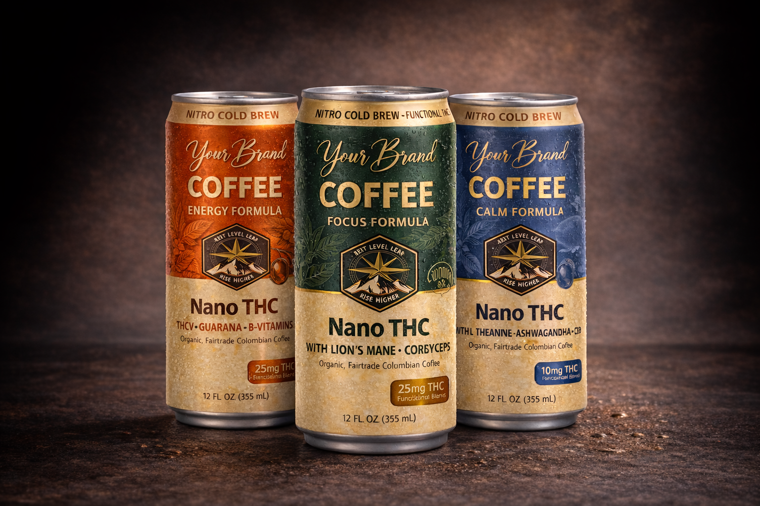 Functional coffee beverage lineup