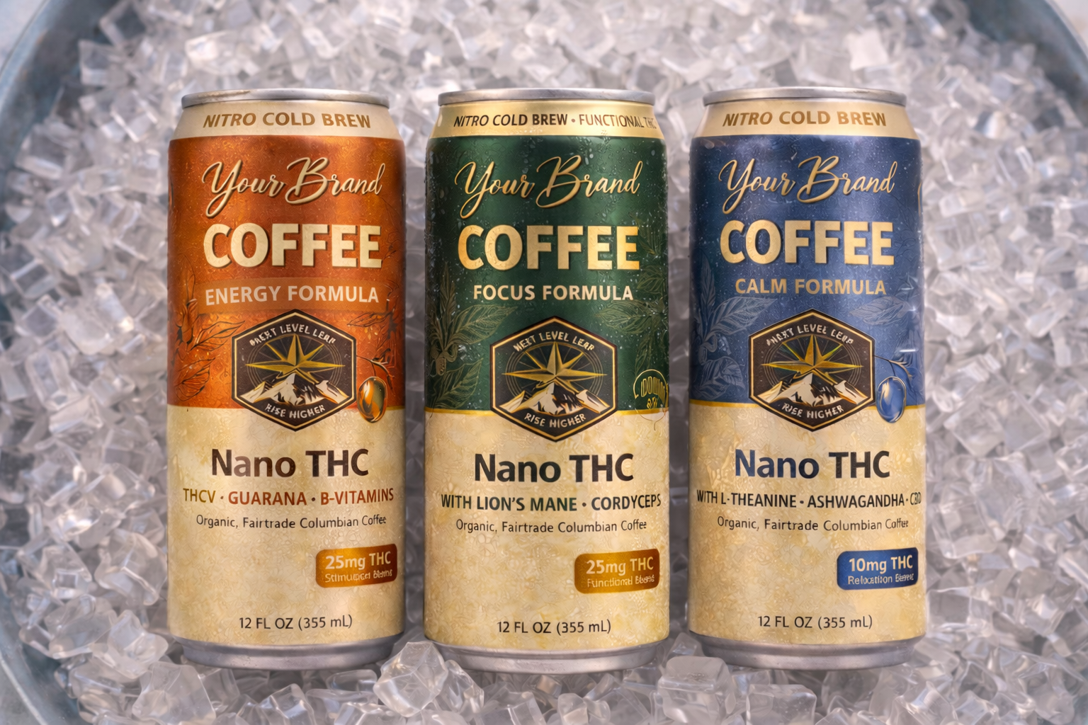 Functional coffee product lineup