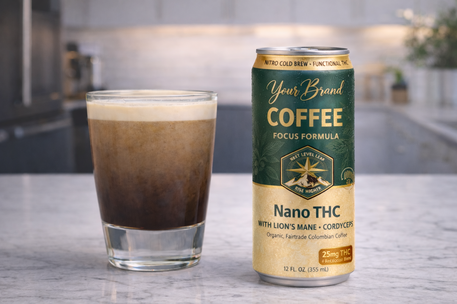 Functional coffee nitro product