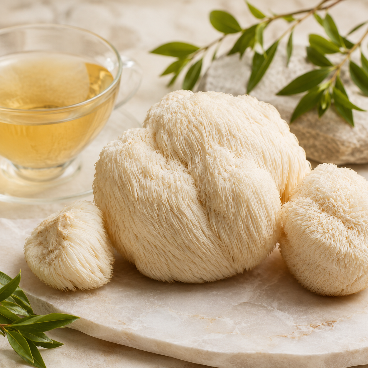 Lion’s Mane mushroom ingredient image for functional beverage cards and ingredient planning