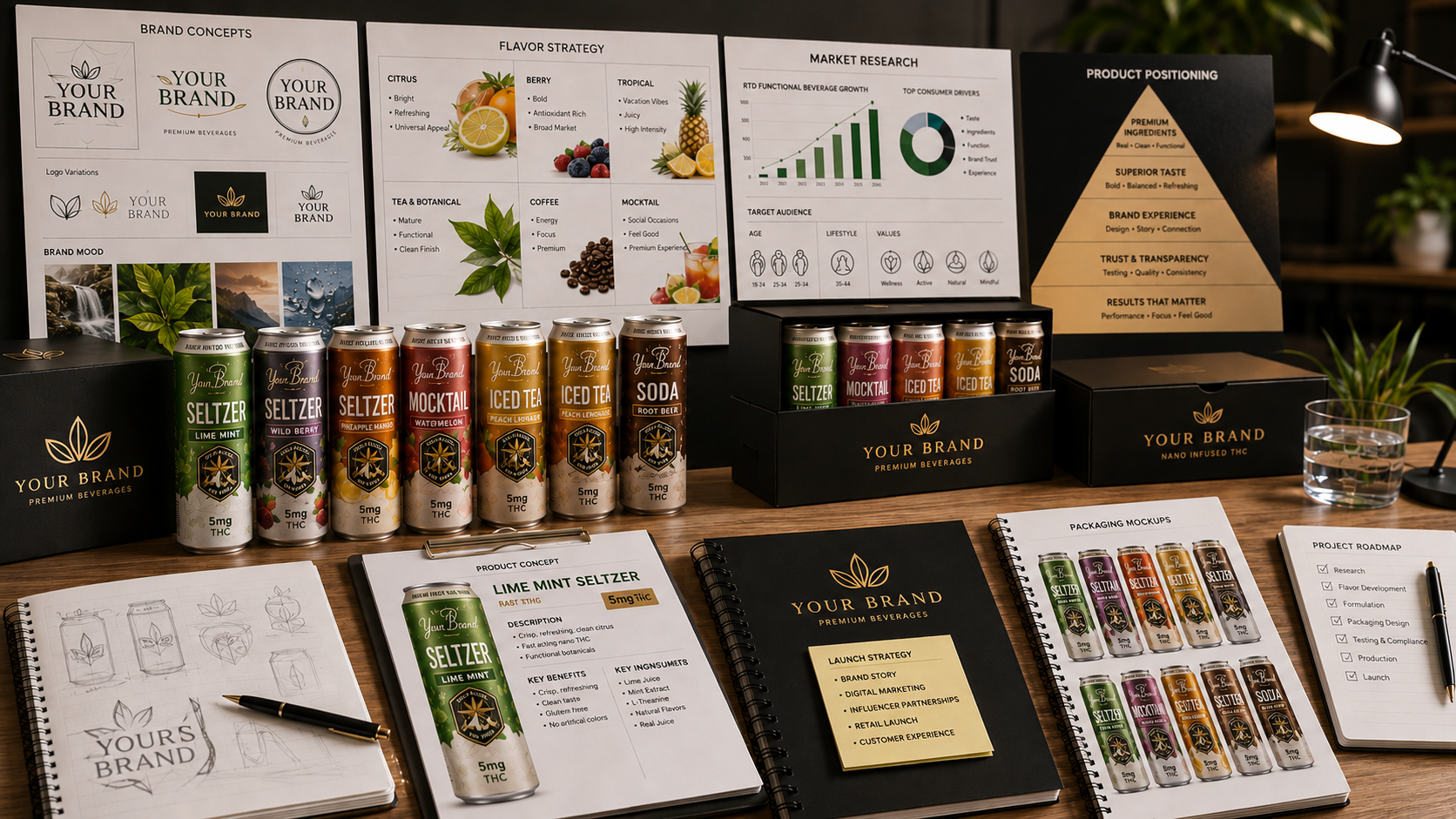 private label thc beverages for THC beverage production planning