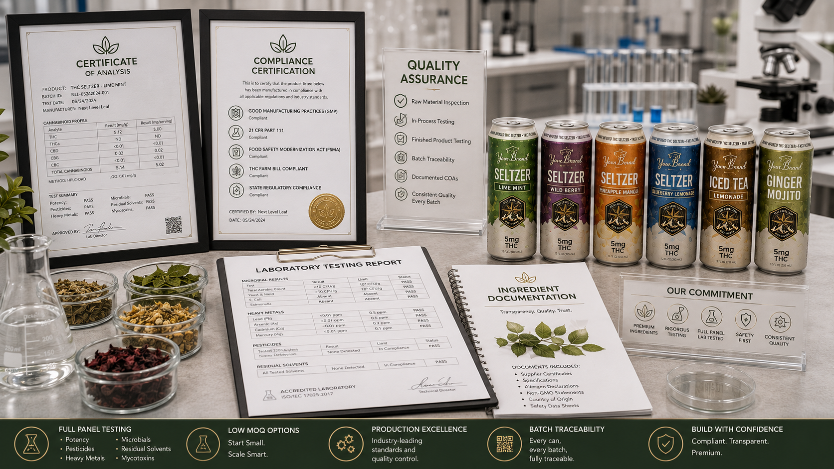 hemp beverage manufacturer for THC beverage production planning