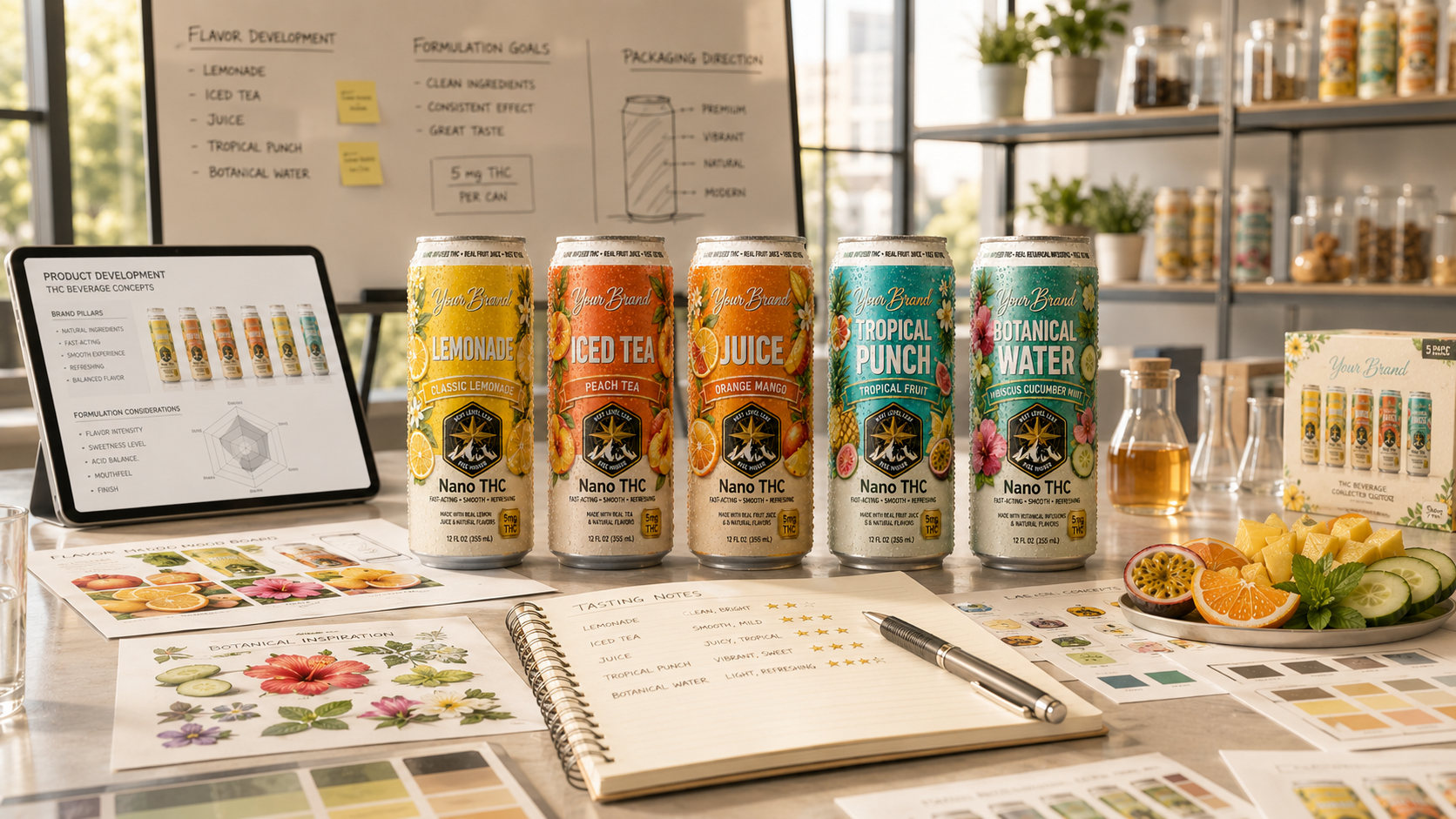 still THC drink manufacturing and non-carbonated beverage production planning