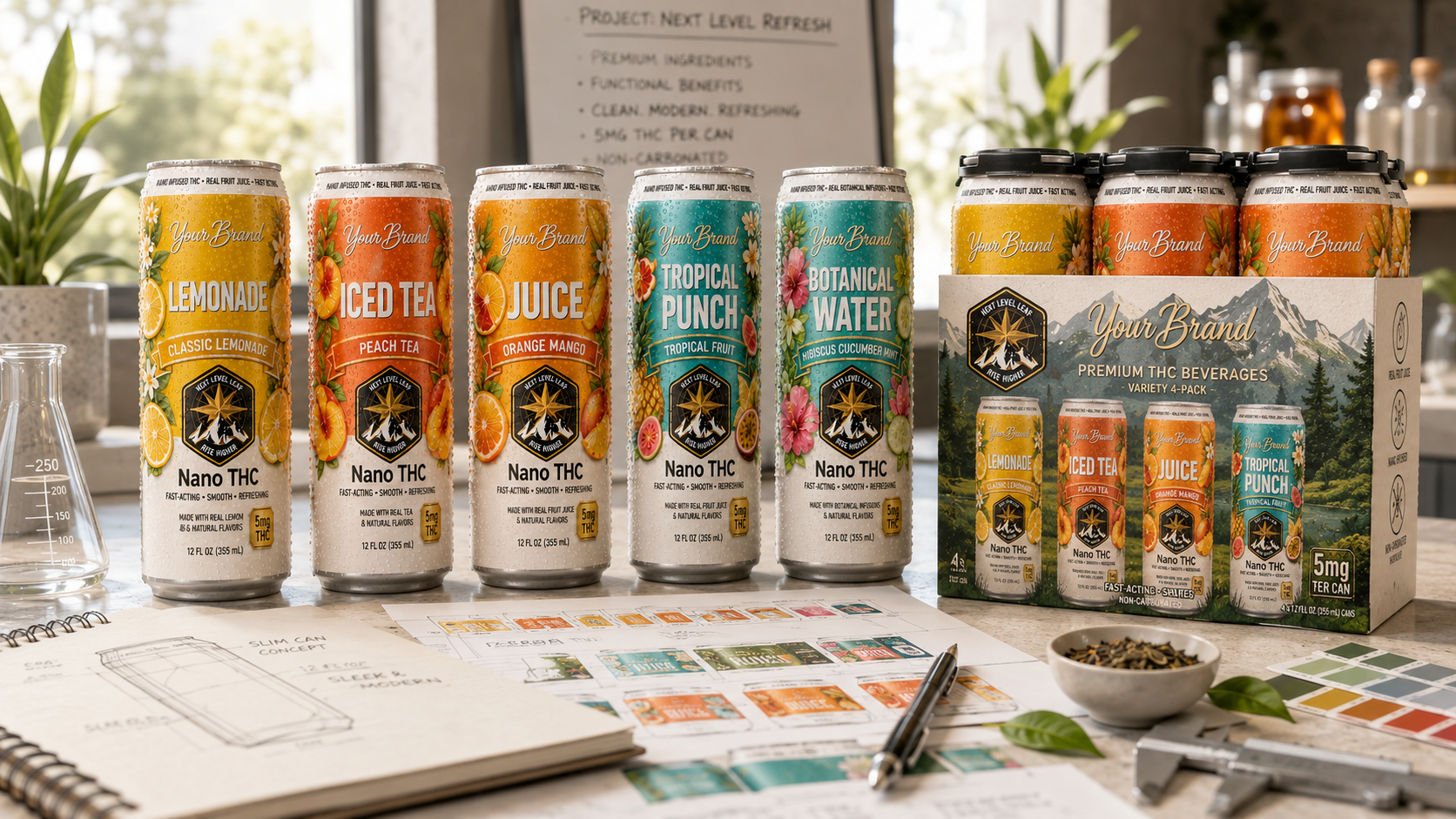 still THC drink packaging and label planning for retail-ready infused beverages