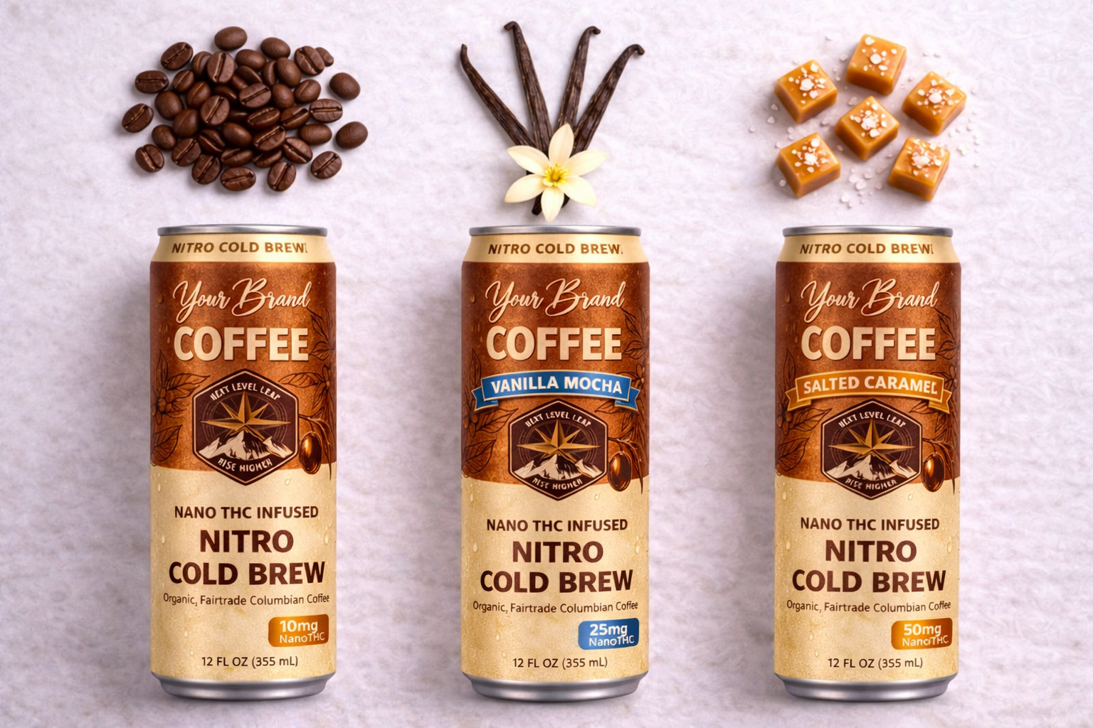 White-label infused coffee beverage concept